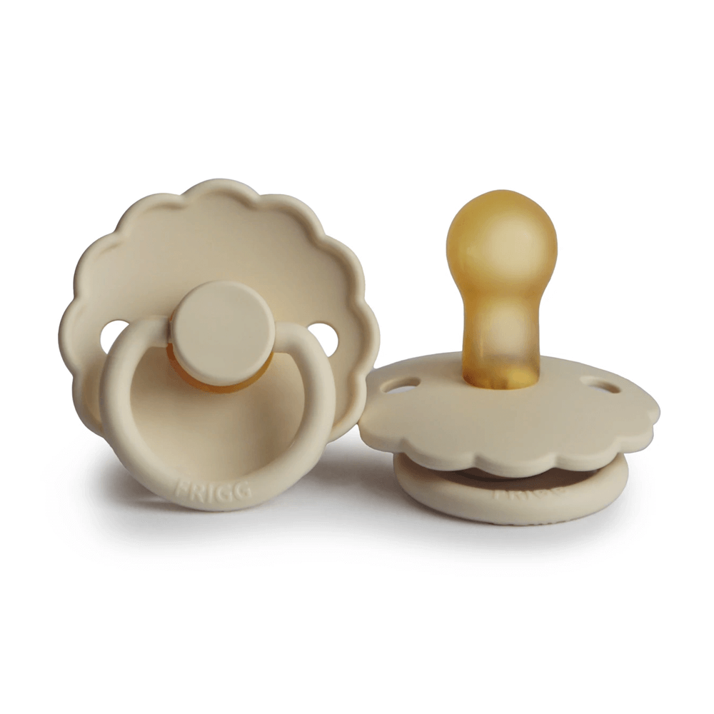 Frigg Pacifier - Latex - Daisy Cream