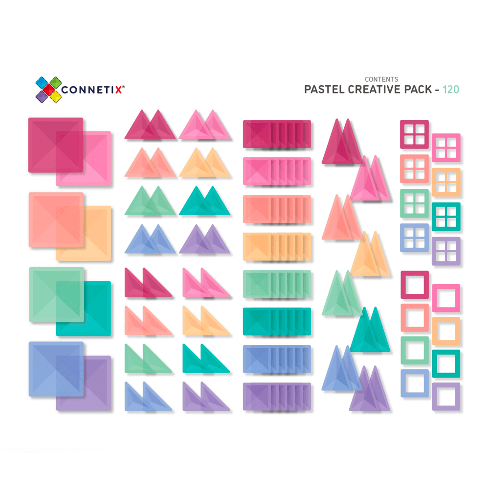 Connetix Pastel Creative Pack 120 Pc