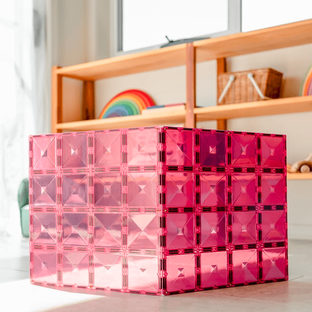 Connetix Base Plate Pink & Berry Pack 2 Piece