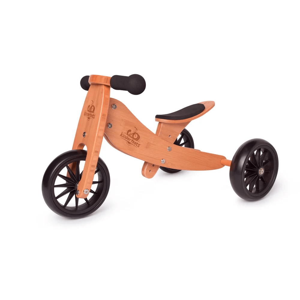 Kinderfeets Tiny Tot 2in1 Trike Bamboo Little Gatherer NZ