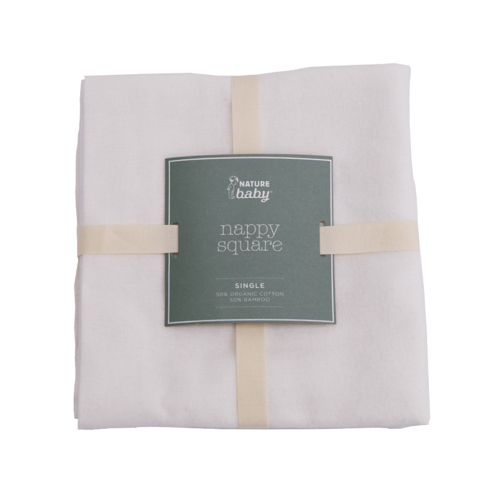 Nature Baby Organic Nappy Square - Natural