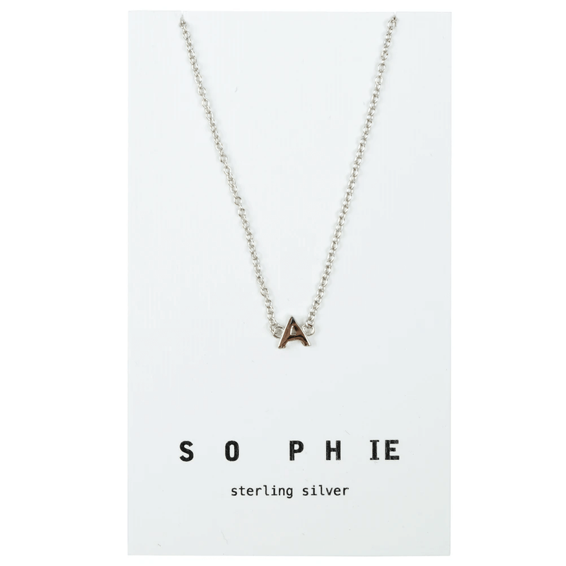 Sophie Store Little Letter Necklace - Silver