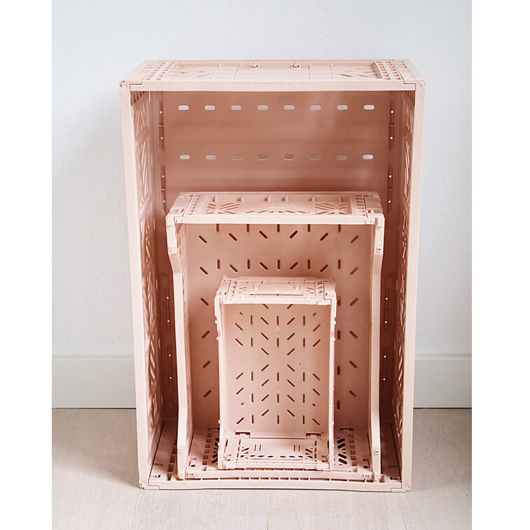 AY-KASA Foldable Crate - Midi Milk Tea