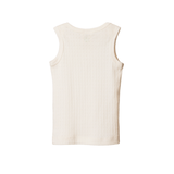 Nature Baby Cotton Pointelle Singlet - Natural