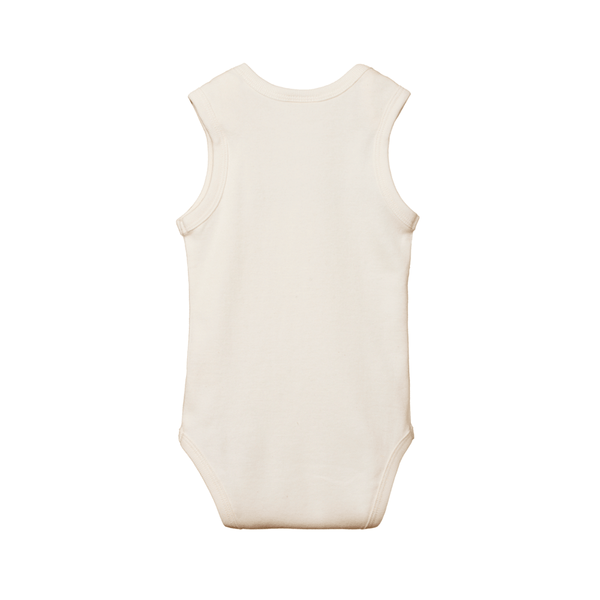 Nature Baby Cotton Singlet Bodysuit - Natural