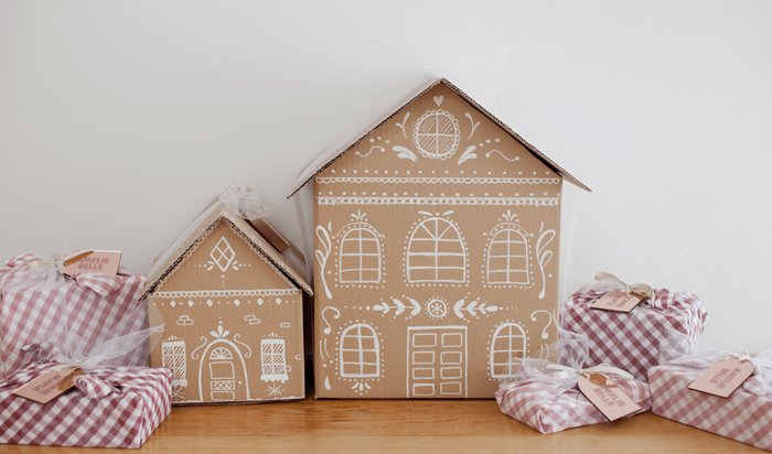Gingerbread Gift Box Craft. Little Gatherer Children's Boutique NZ.  