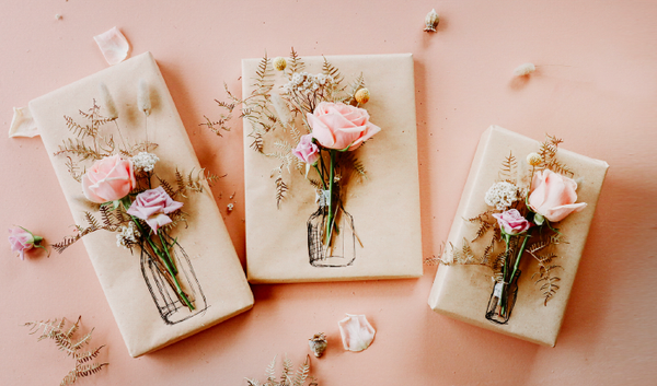 Valentine's Floral Gift Wrapping