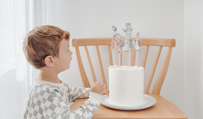 Peter Rabbit themed party. Meri Meri Party decorations. Little Gatherer Children's Boutique NZ. Shop in store or online. 