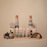 Mushie Wooden Multi Shape Stacker - Original