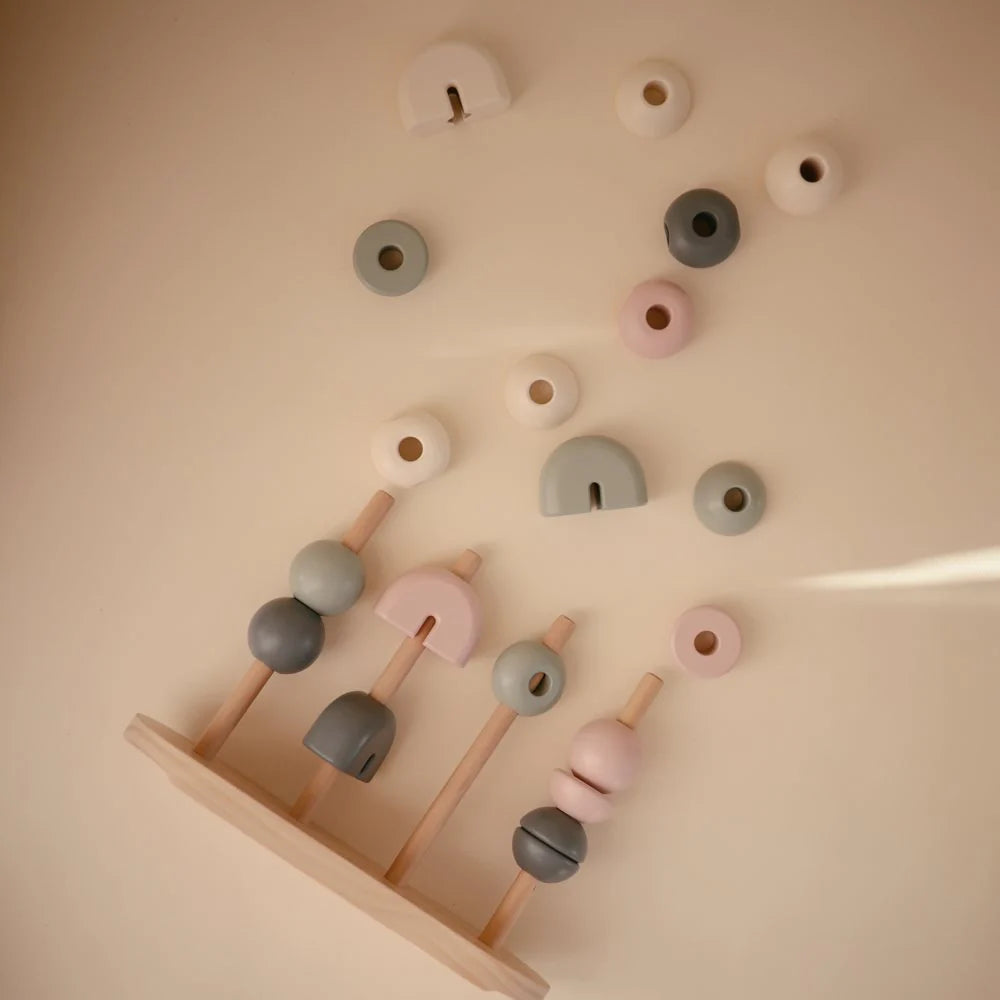 Mushie Wooden Multi Shape Stacker - Original