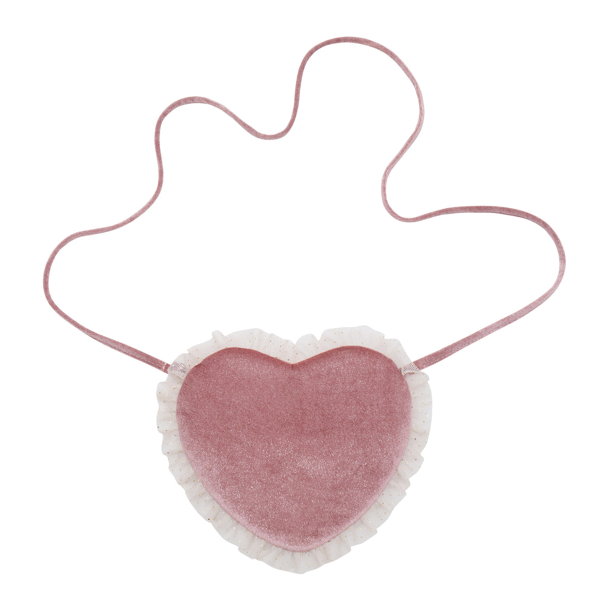 Velvet Heart Bag - Pink