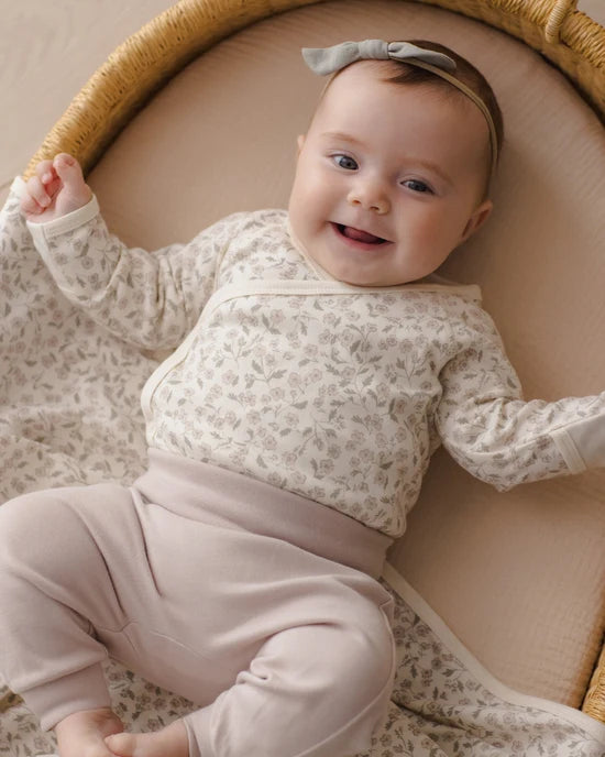 Side Snap Bodysuit & Pant Set - Floret