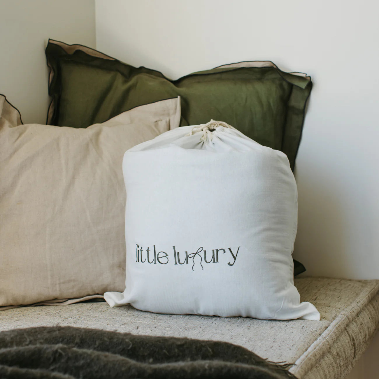 Little Luxury Plush Organic Playmat - Olive