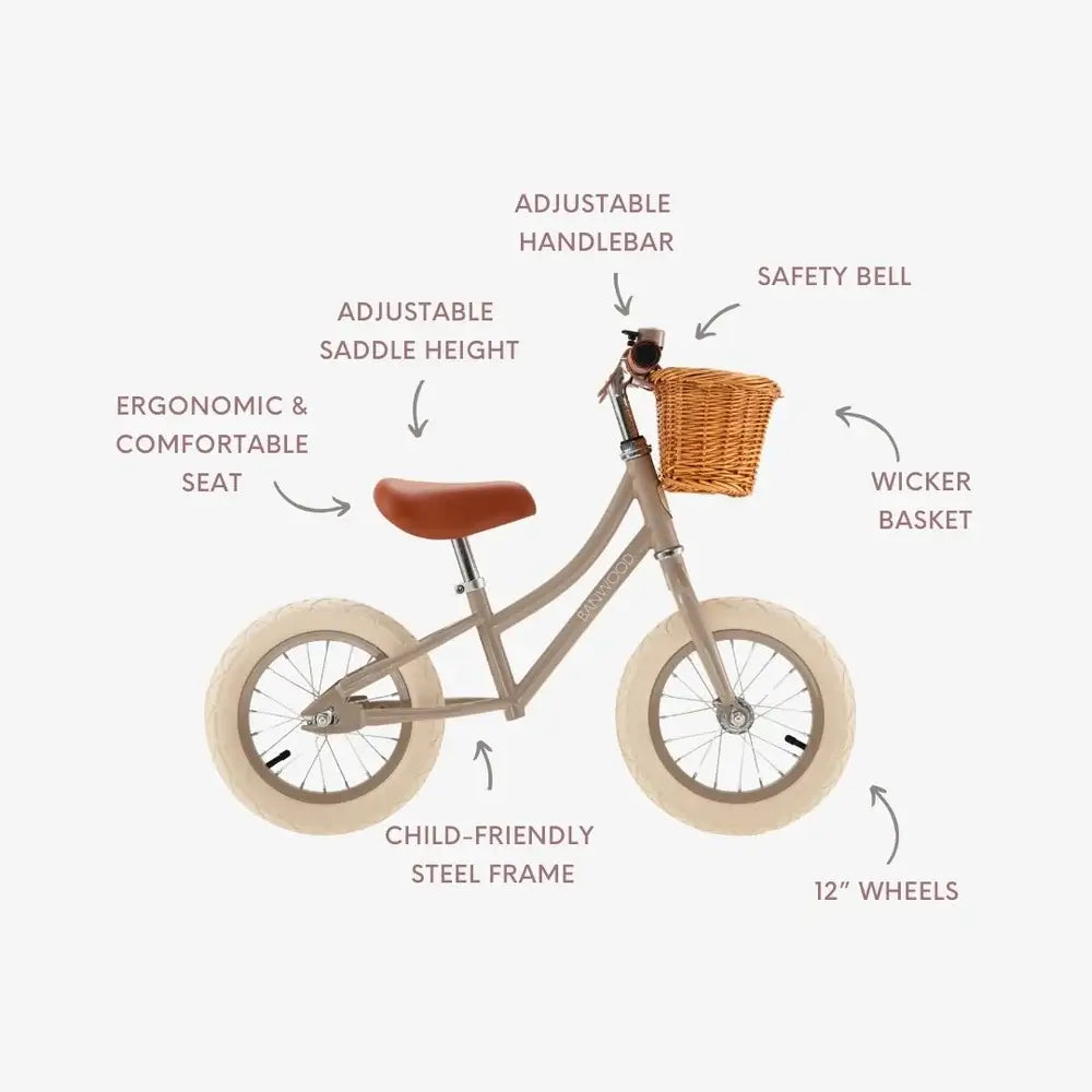 Banwood First Go Balance Bike - Beige
