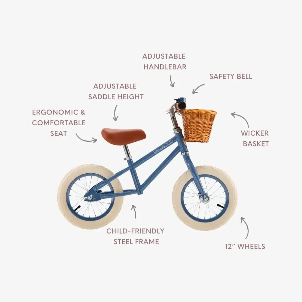 Banwood First Go Balance Bike - Blue