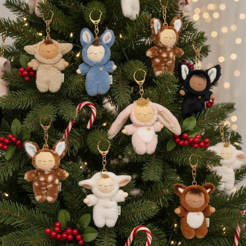 Cozy Bag Charm Lamby Pookie