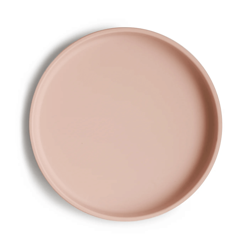 Mushie Classic Silicone Suction Plate - Blush