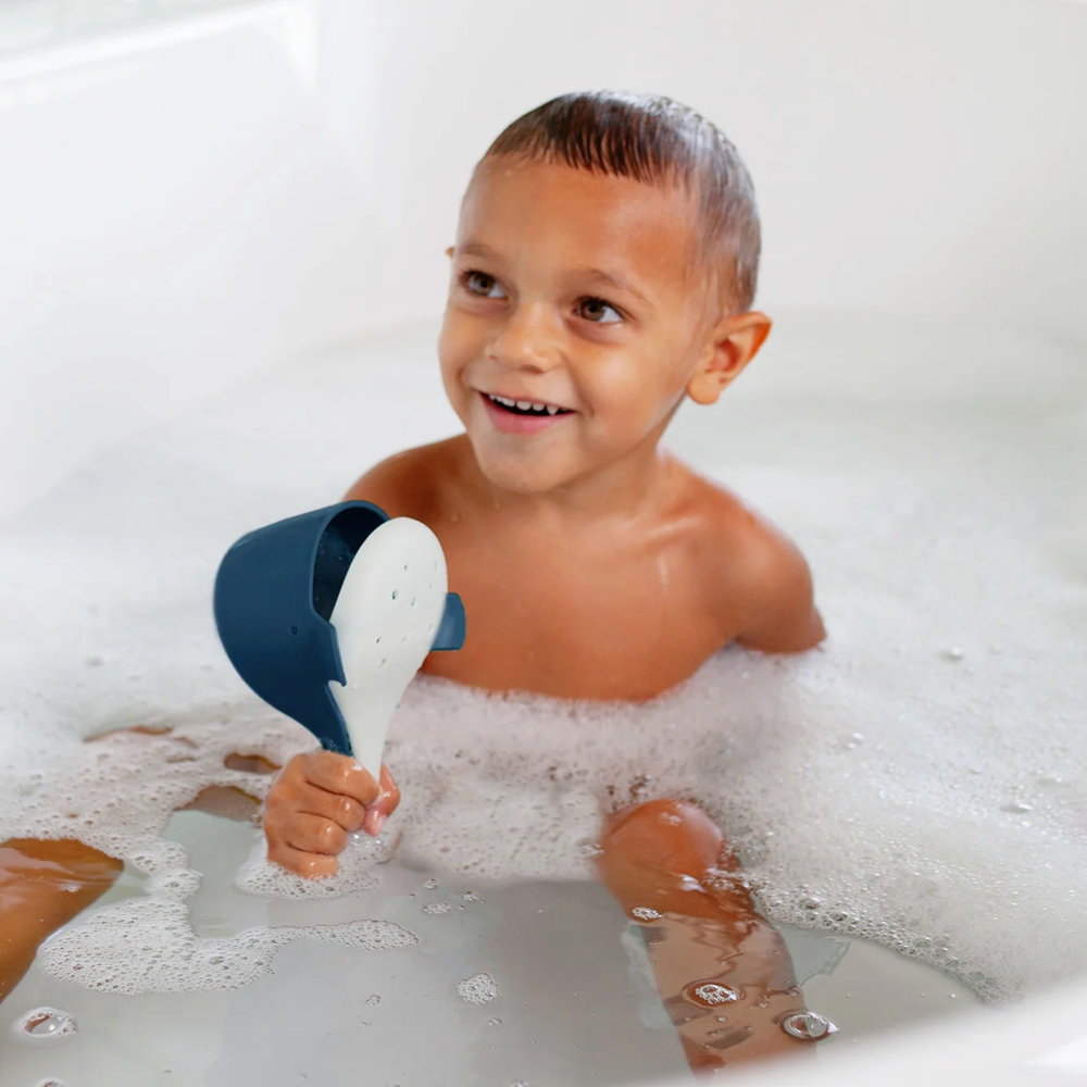 Boon - Chomp Hungry Whale Bath Toy Navy