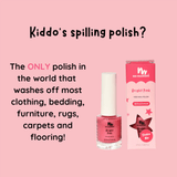 No Nasties Natural Kid's Water-Based Kids Nail Polish - Bright Pink