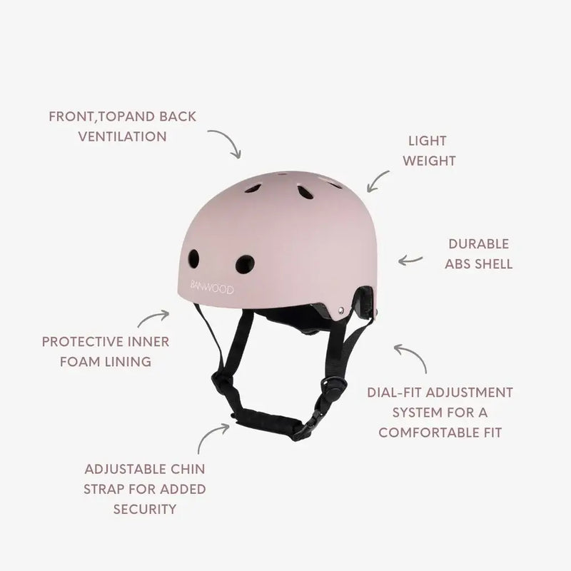 Banwood Classic Helmet - Dusty Pink
