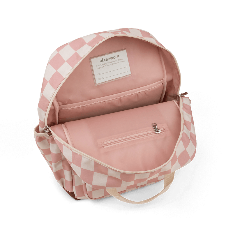 Crywolf Knapsack - Pink Check