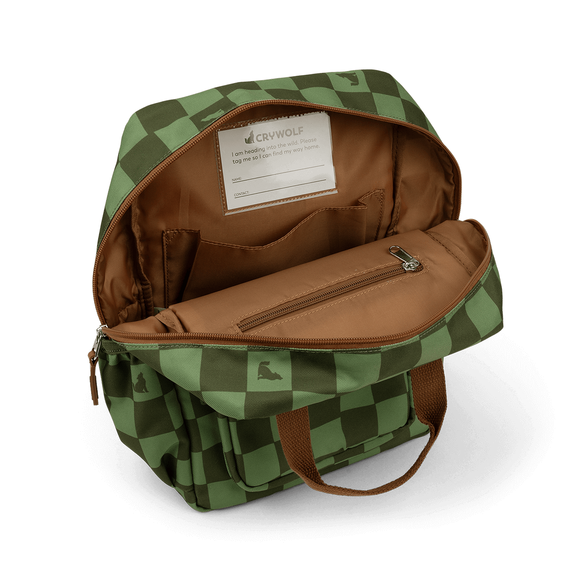 Crywolf Mini Backpack - Green Check
