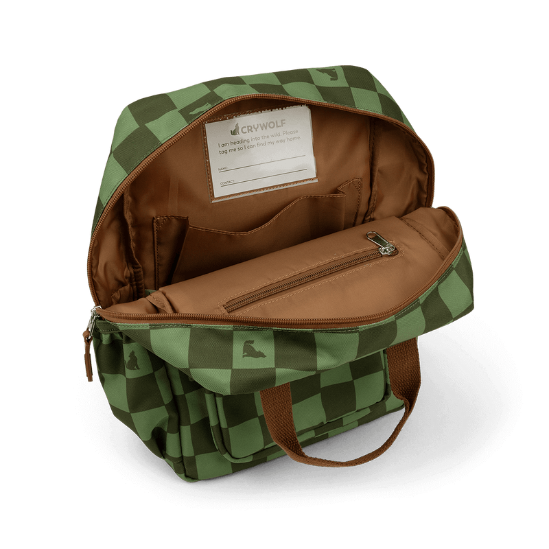 Crywolf Mini Backpack - Green Check