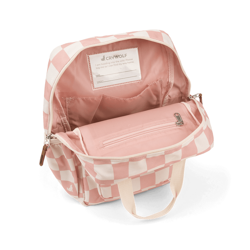 Crywolf Mini Backpack - Pink Check