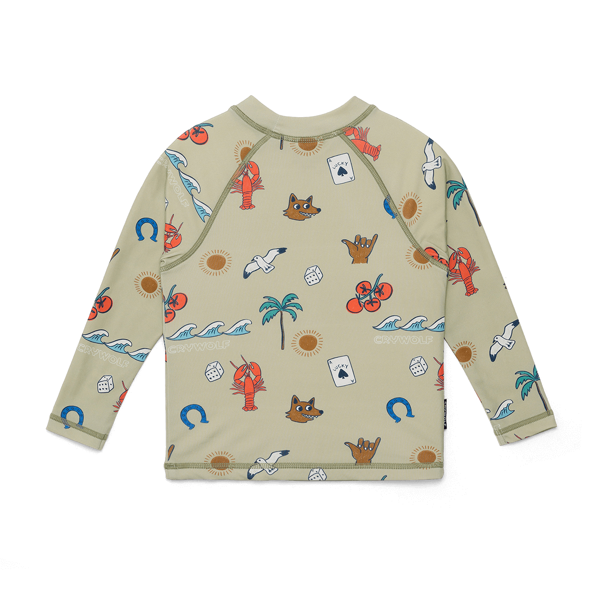 Crywolf Baby Rash Vest - Lucky Days Sage