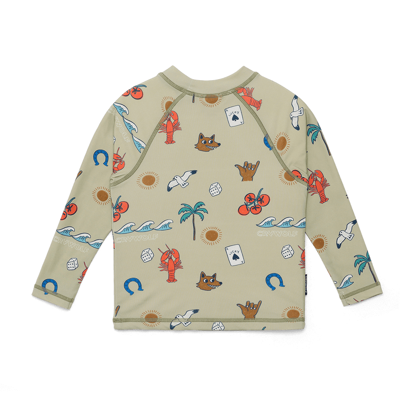 Crywolf Baby Rash Vest - Lucky Days Sage
