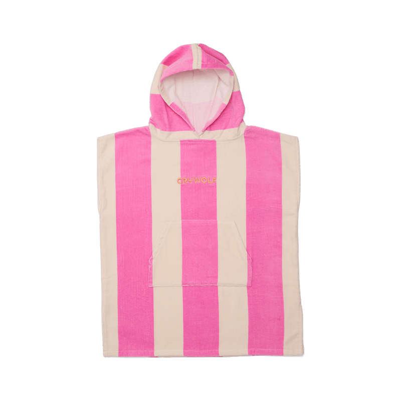 Crywolf Hooded Towel - Candy Stripe