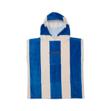 Crywolf Hooded Towel - Deep Sea Stripe