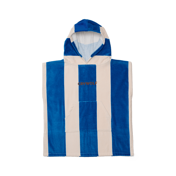 Crywolf Hooded Towel - Deep Sea Stripe