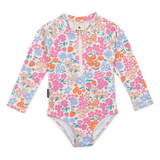 Crywolf Long Sleeve Swimsuit - Berry Garden