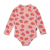 Crywolf Long Sleeve Swimsuit - Strawberry Splash