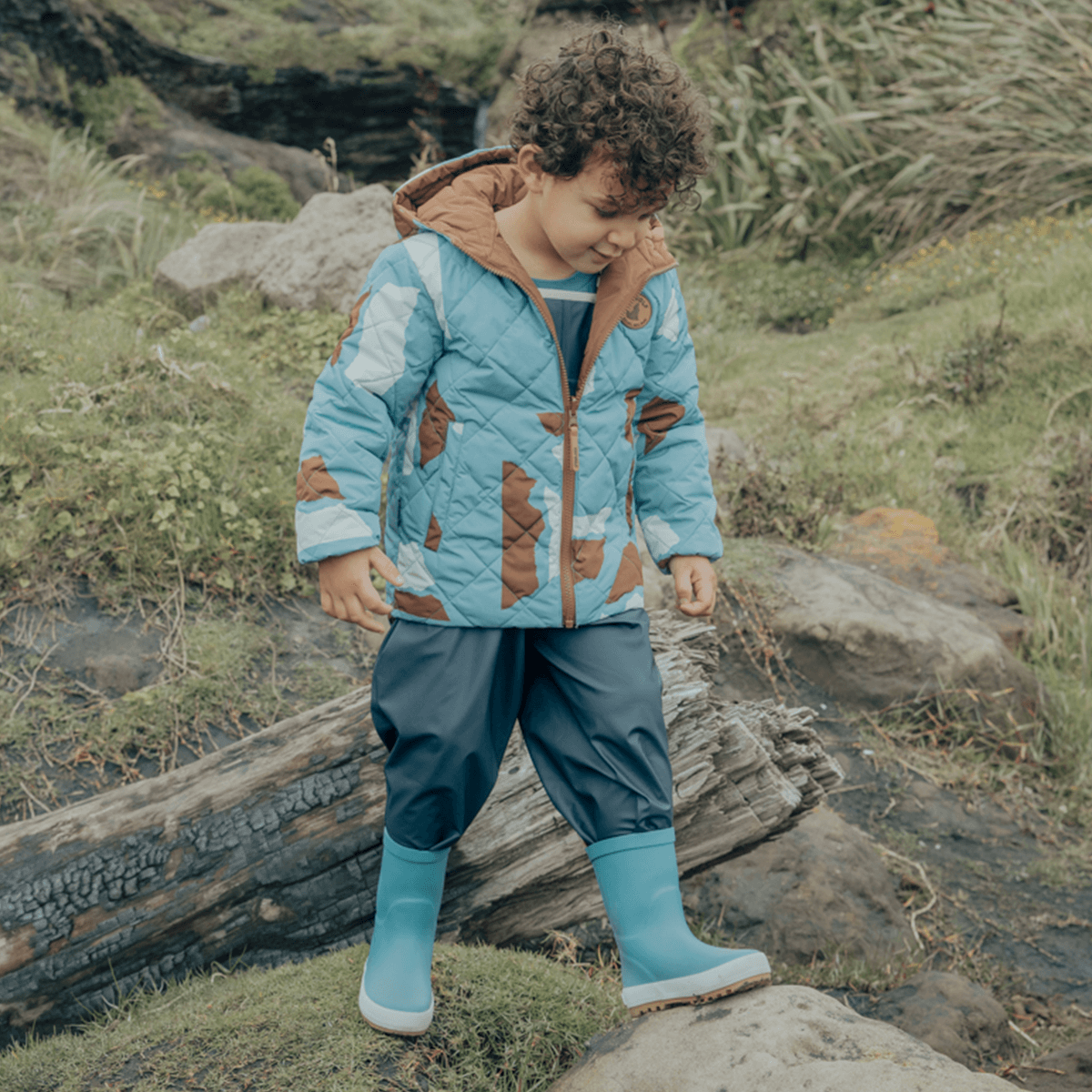 Crywolf Rain Boots - Stone Blue