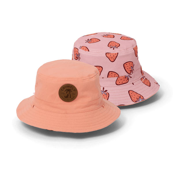 Crywolf Reversible Bucket Hat - Strawberry Splash