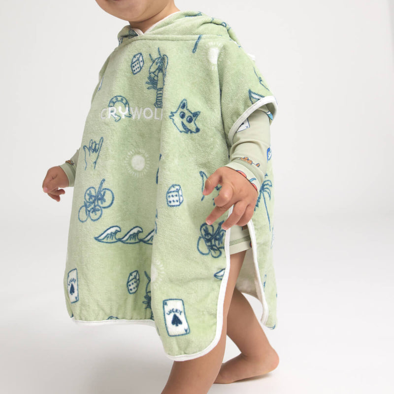 Crywolf Baby Hooded Towel - Lucky Days