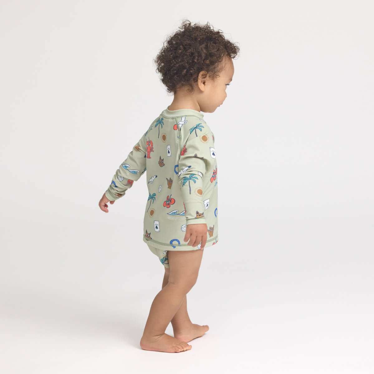 Crywolf Baby Rash Vest - Lucky Days Sage