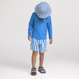 Crywolf Board Short - Deep Ocean Stripe