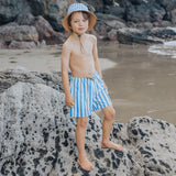 Crywolf Board Short - Deep Ocean Stripe