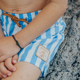 Crywolf Board Short - Deep Ocean Stripe