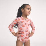 Crywolf Long Sleeve Swimsuit - Strawberry Splash