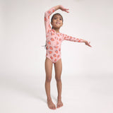 Crywolf Long Sleeve Swimsuit - Strawberry Splash