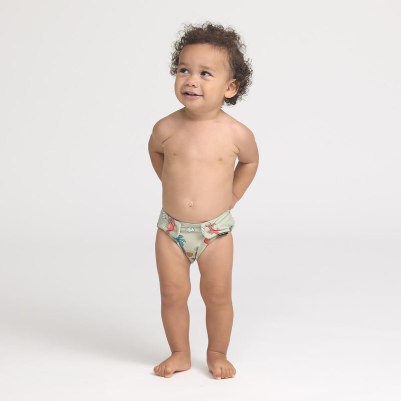 Crywolf Reusable Swim Nappy - Lucky Days Sage