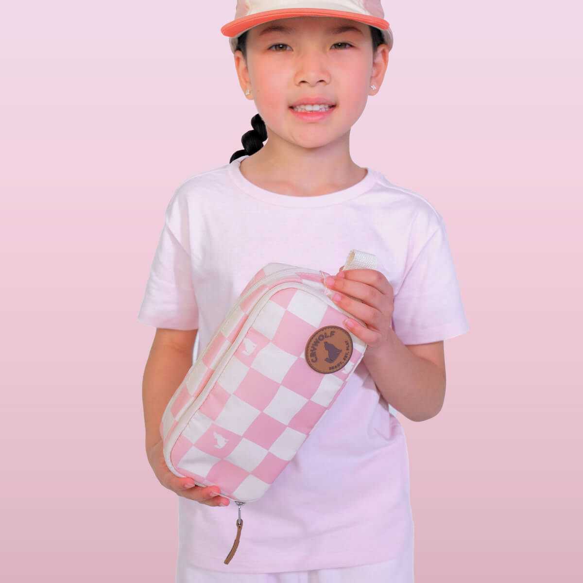 Crywolf Fable Pencil Case - Pink Check