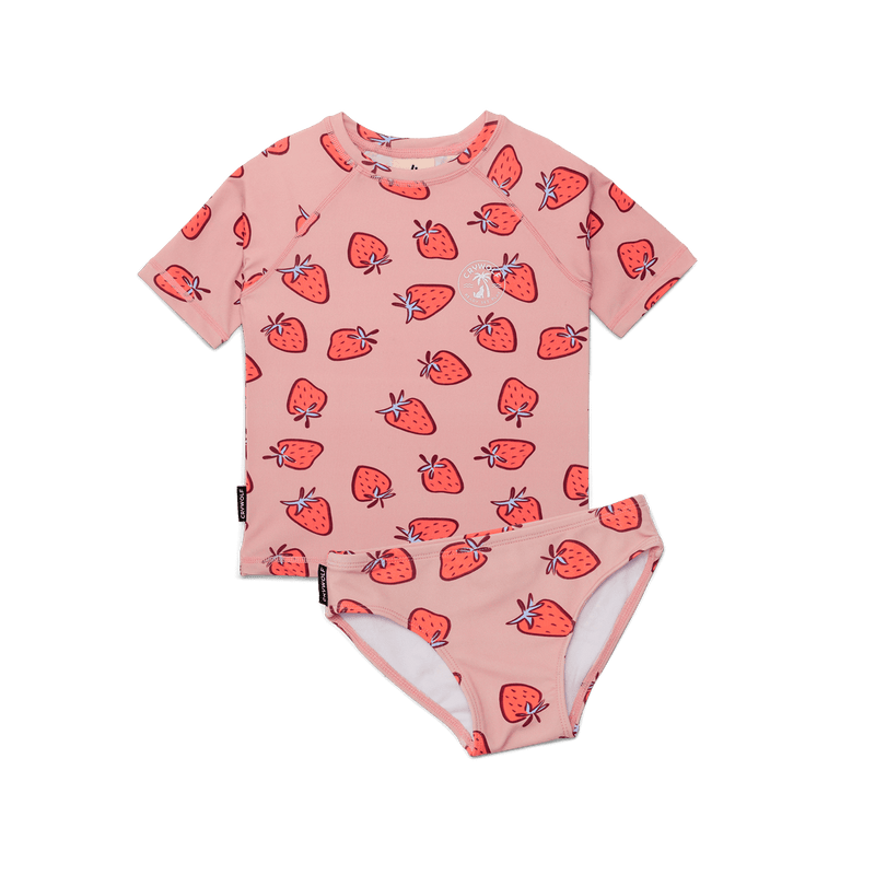 Crywolf Short Sleeve Rash Set - Strawberry Splash