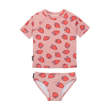 Crywolf Short Sleeve Rash Set - Strawberry Splash