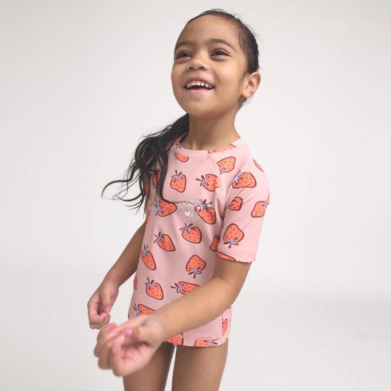 Crywolf Short Sleeve Rash Set - Strawberry Splash