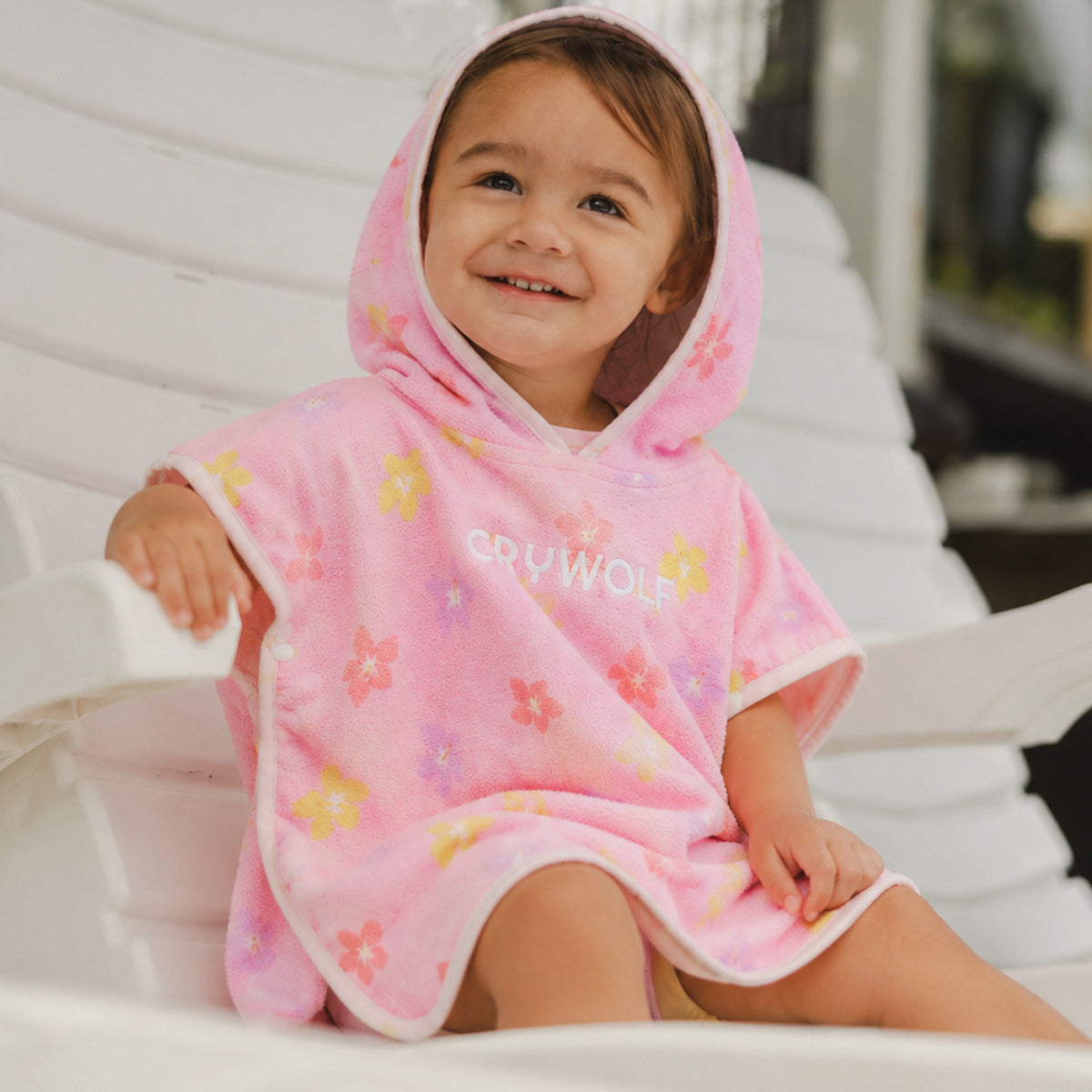 Baby Hooded Towel- Hibiscus Bloom